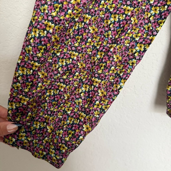 J.Crew x Liberty Fabric Cinched Waist Organic Cotton Top Size 6 Busy Izzy Print - Picture 6 of 10